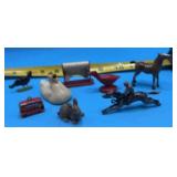 Collection of Vintage Farm Animal and Vehicle