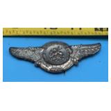 Antique Silver-Colored St. Christopher Visor