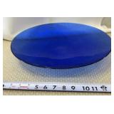 Effetre Murano Italy Translucent Blue Shallow