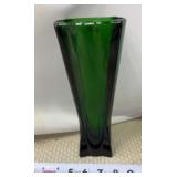 MCM Emerald Green Glass Rocket Ship Deco Style