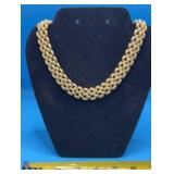 Monet Interlocking Chain Necklace. Heavy