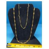 Vtg Crown Trifari Goldtone Filigree Chain