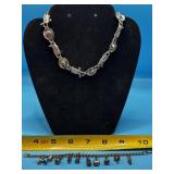 Western-Theme Charm Necklace. Features
