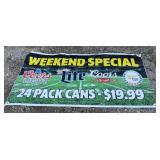 37" x 72" Coors Light Promotional Banner