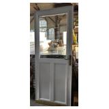 32" x 78.5" White Aluminum Storm Door
