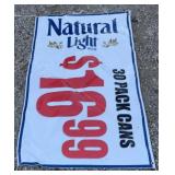 35.5" x 57.5" Natural Light Promotional Banner