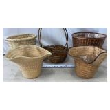 Wicker Trash Cans, Baskets
