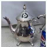 Silverplate Footed Teapot