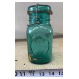 Ball Ideal Blue/Green Quart Mason Jar