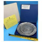 1976 Worcester Pewter Currier & Ives Christmas