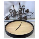 Large Wall Clock, Metal Wall Decor