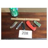 Assorted pocket knives