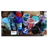 Assorted drinking cups, mugs & bottles