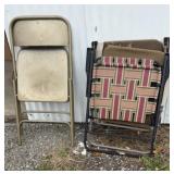 Folding Lawn Chairs and Metal Chairs