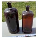 A. Schlueter & Co. in Milwaukee. Amber Glass Jug,