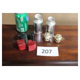 Assorted salt & pepper shakers