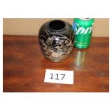 Vintage Japanese ginger jar by Shibata 5"x4"