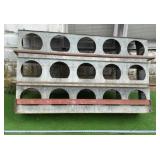 Vtg Galvanized Metal Chicken Nesting Box. 65"x
