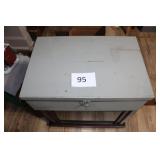 Metal military metal box, 18 ½"x12"x6"