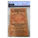 1915 Pierces Memorandum & Account Book for