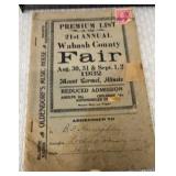 Premium List of the 21st Annual 1932 Wabash Co