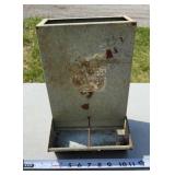 Galvanized Metal Chicken Feeder