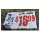 35"x58" Natural Light Sign/Flag