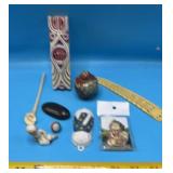 Hand Painted Ceramic Wall Totem, Chinese