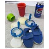 Sippy Cups, Lids, Childs Shoes and more