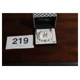 NIBMother of Pearl necklace & earrings
