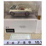 Die Cast Model of a White 1953 Chevrolet Corvette