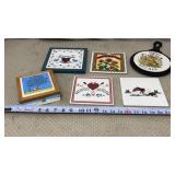 Cast Iron and Tile Trivets