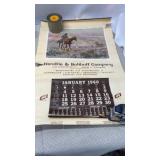 1960 Advertising Wall Calendar from the Hendrie &