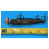 Vintage Creek Chub Pikie Wood Fishing Lure Perch