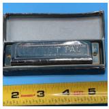 Vintage Hohner Pocket Pal Harmonica 4" Silver 10
