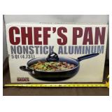 New Chefï¿½s Pan Nonstick Aluminum Pan With Lid