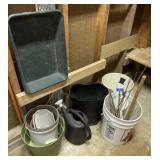 Buckets, Cat Litter Pan, & Watering Can