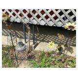 Solar Lights & Sunflower Yard Decor