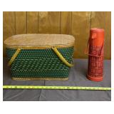 Aladdin Red Plaid 1 Qt "Pump A Drink" Dispenser