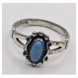 Native American Sterling Blue Ring