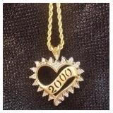 Heart Diamond Pendant 10kt