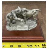 ADM Fighting Bear & Bull Sculpture