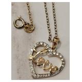 Heart Shaped Love Necklace 925 Pendant