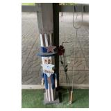 Wooden Uncle Same, Rain Gauge, & Other Yard Decor