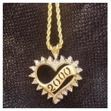 Heart Diamond Pendant 10kt