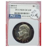 Graded1972-S Eisenhower Silver Dollar PR70 DCAM