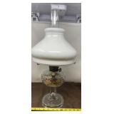 Aladdin Model B Oil lamp With White Glass Shade