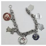Speidel USA Sterling Charm Bracelet