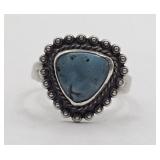 Native American Navajo Turquoise Sterling Ring