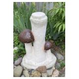 Concrete Mushroom Piece Missing Top Piece.